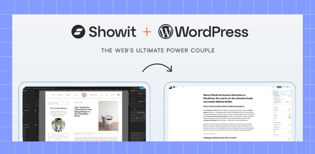 Blog mit Showit und WordPress