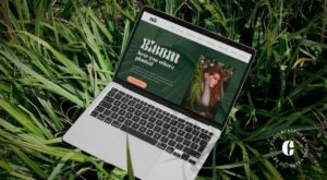 Website Mockup für Friseurin Mona Haase mit modernem Brand Design und Locken-Spezialisierung