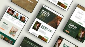 Detailansicht Website Design für Mona Haase – Branding für Friseursalons mit Spezialisierung auf Locken